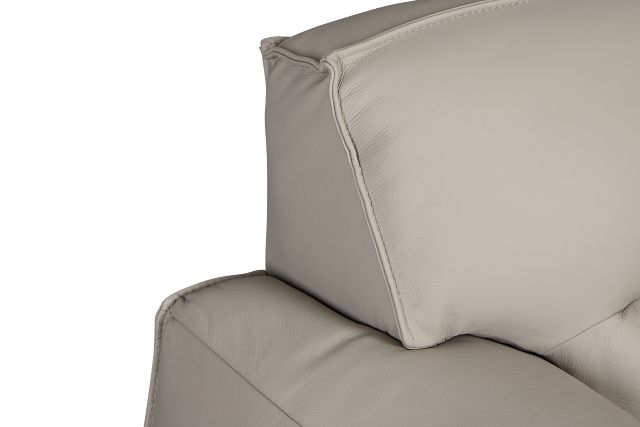 Blanca Gray Leather Sofa