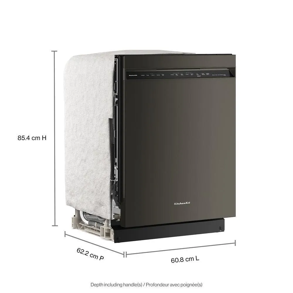 Kitchenaid 424 Series Black Built In Dishwasher