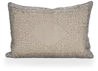 Lila Beige Lumbar Accent Pillow