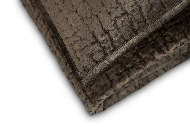 Barin Dark Gray Coverlet Set