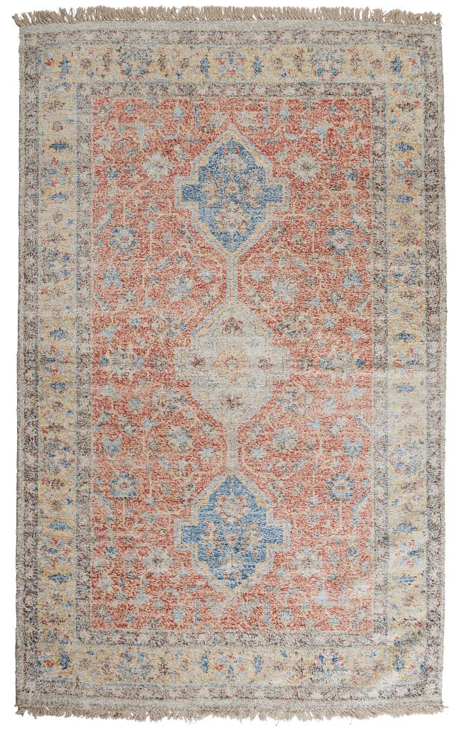 Malibu Orange 8x10 Area Rug