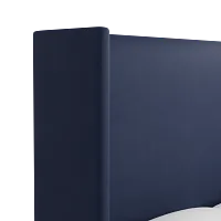 Captiva Joya Dark Blue 60" Upholstered Shelter Bed