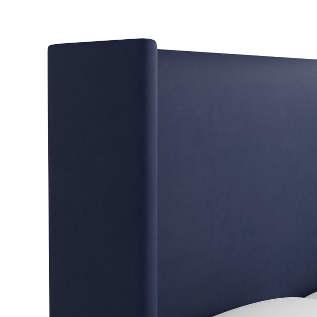 Captiva Joya Dark Blue 60" Upholstered Shelter Bed