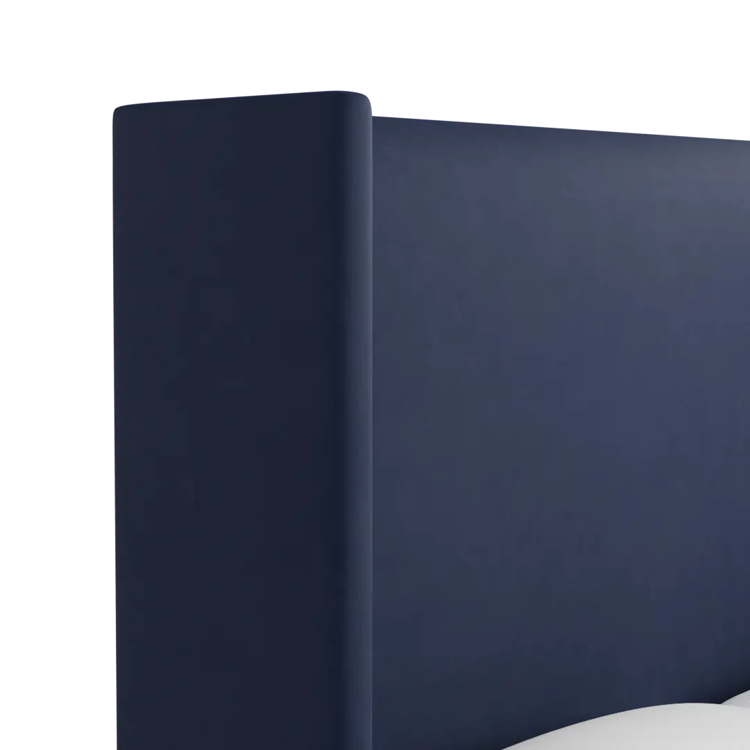 Captiva Joya Dark Blue 60" Upholstered Shelter Bed Captiva Joya Dark Blue 60" Upholstered Shelter Bed