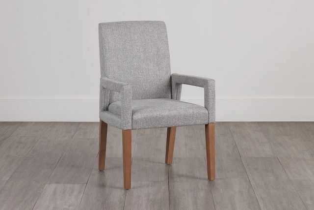 Provo Gray Upholstered Arm Chair