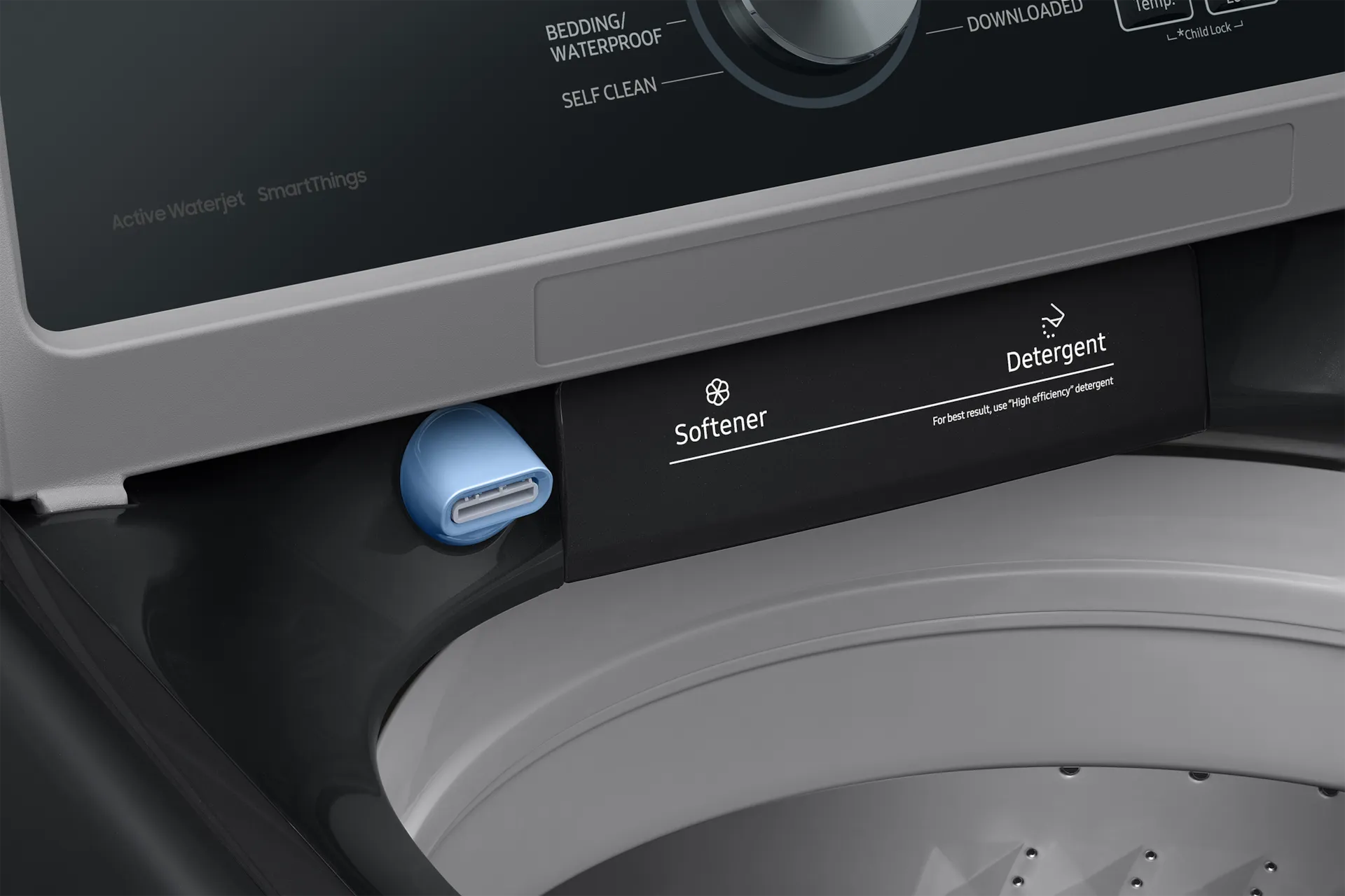 Samsung 3500 Series Black Top Load Washer