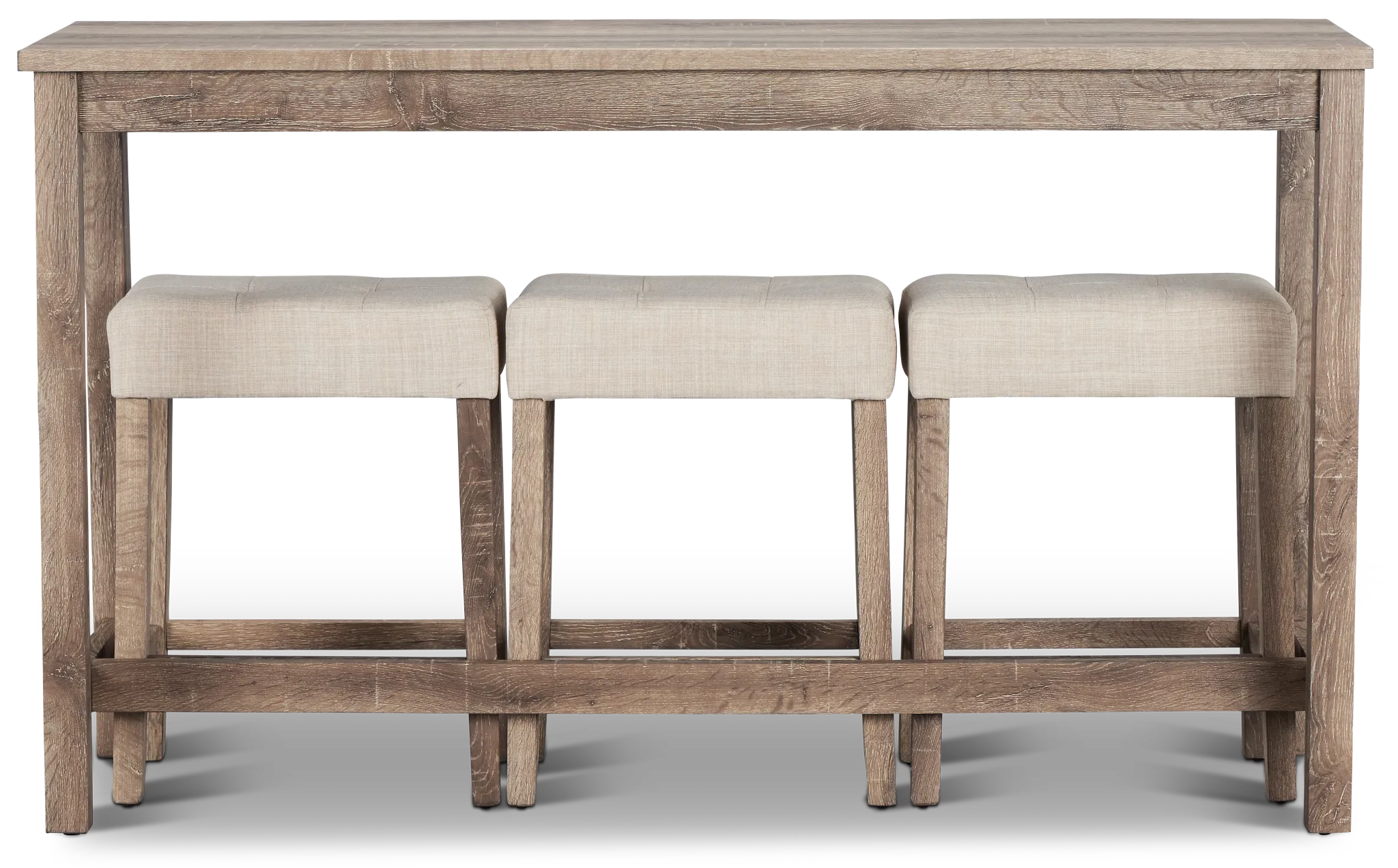 Robin Light Tone High Table & 3 Barstools