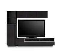 Vancouver Dark Tone 108" 5-piece Left Modular Entertainment Wall
