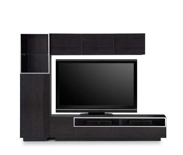 Vancouver Dark Tone 108" 5-piece Left Modular Entertainment Wall