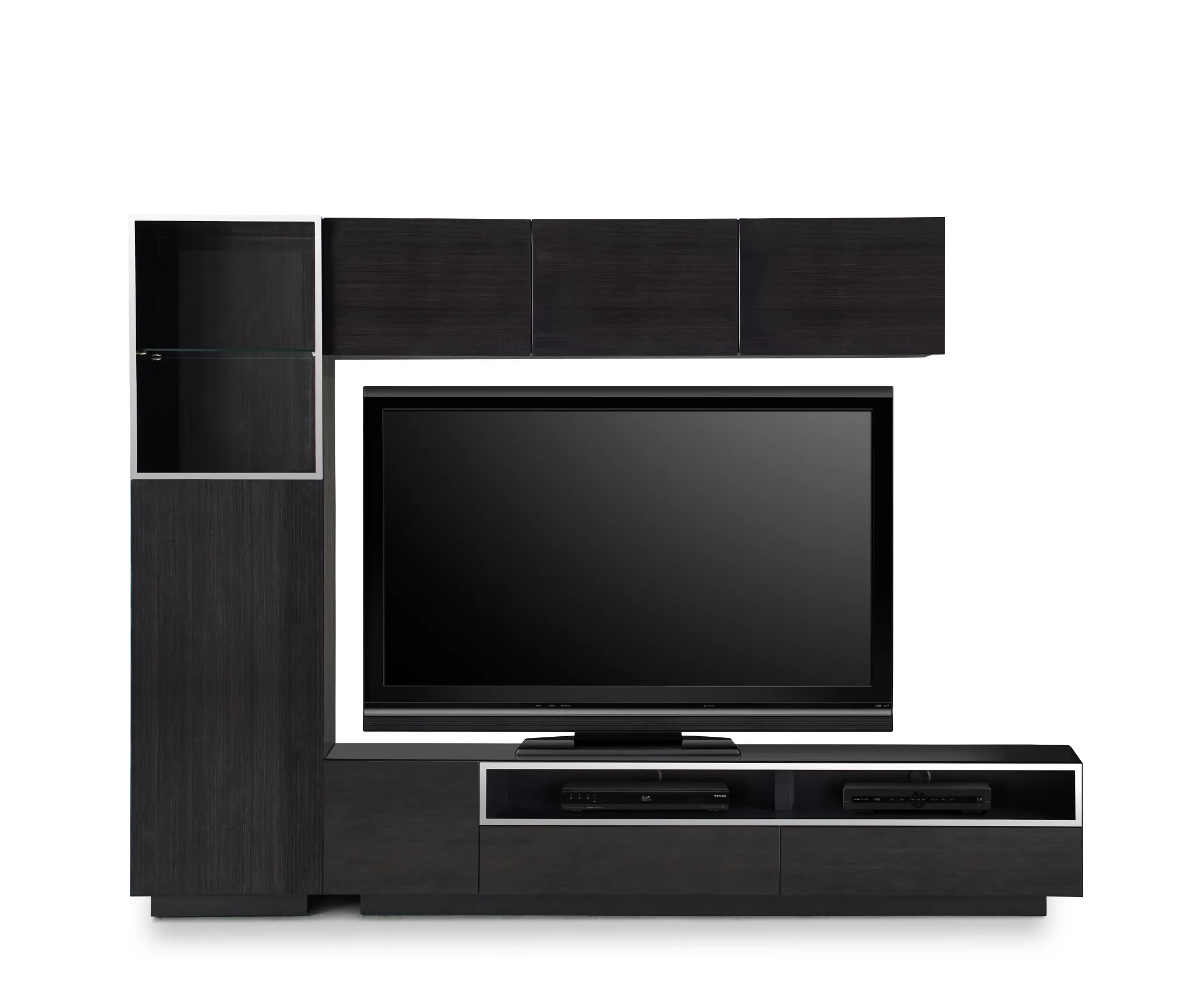 Vancouver Dark Tone 108" 5-piece Left Modular Entertainment Wall