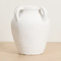 Selma White Large Vase
