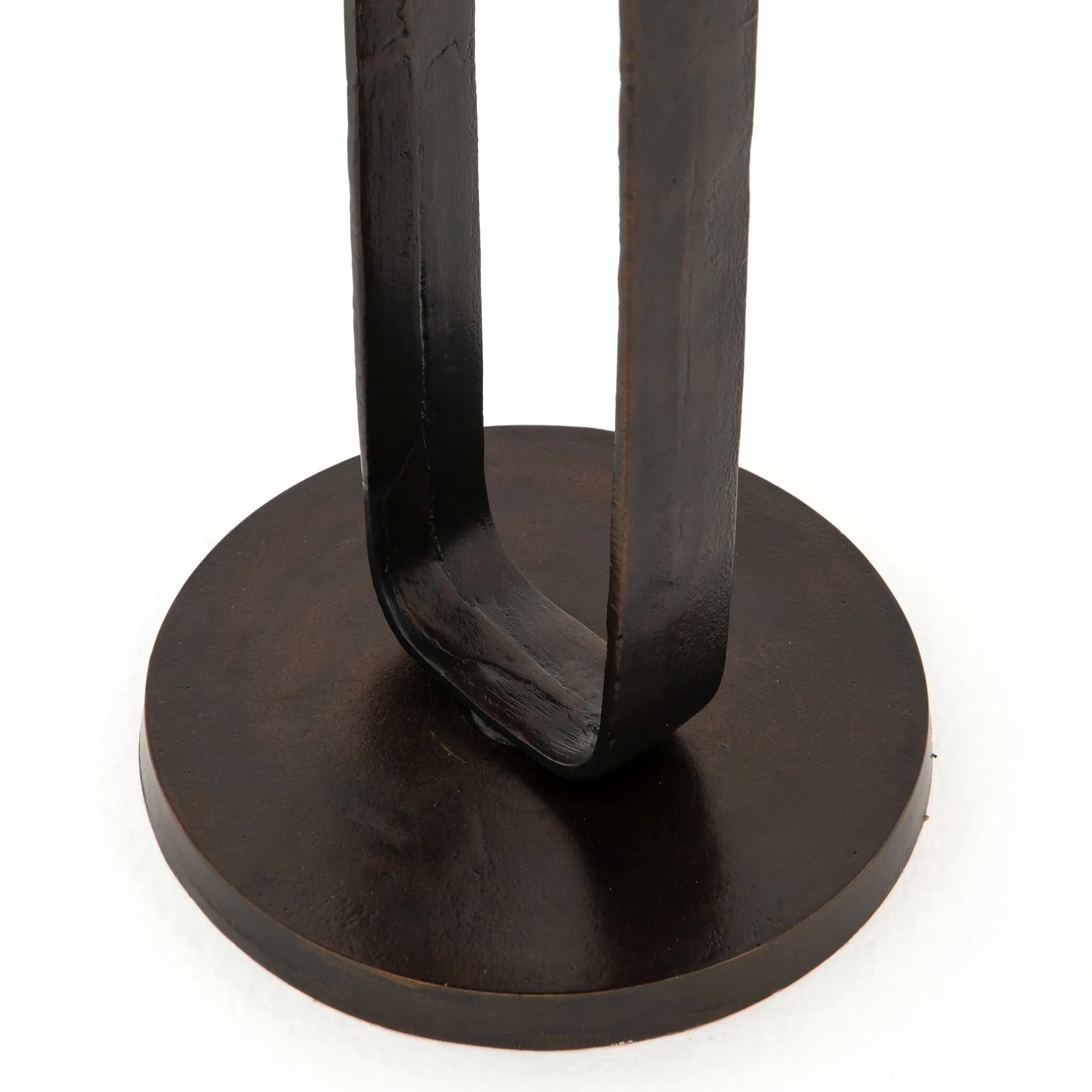 Four Hands Deem Dark Gray Round End Table