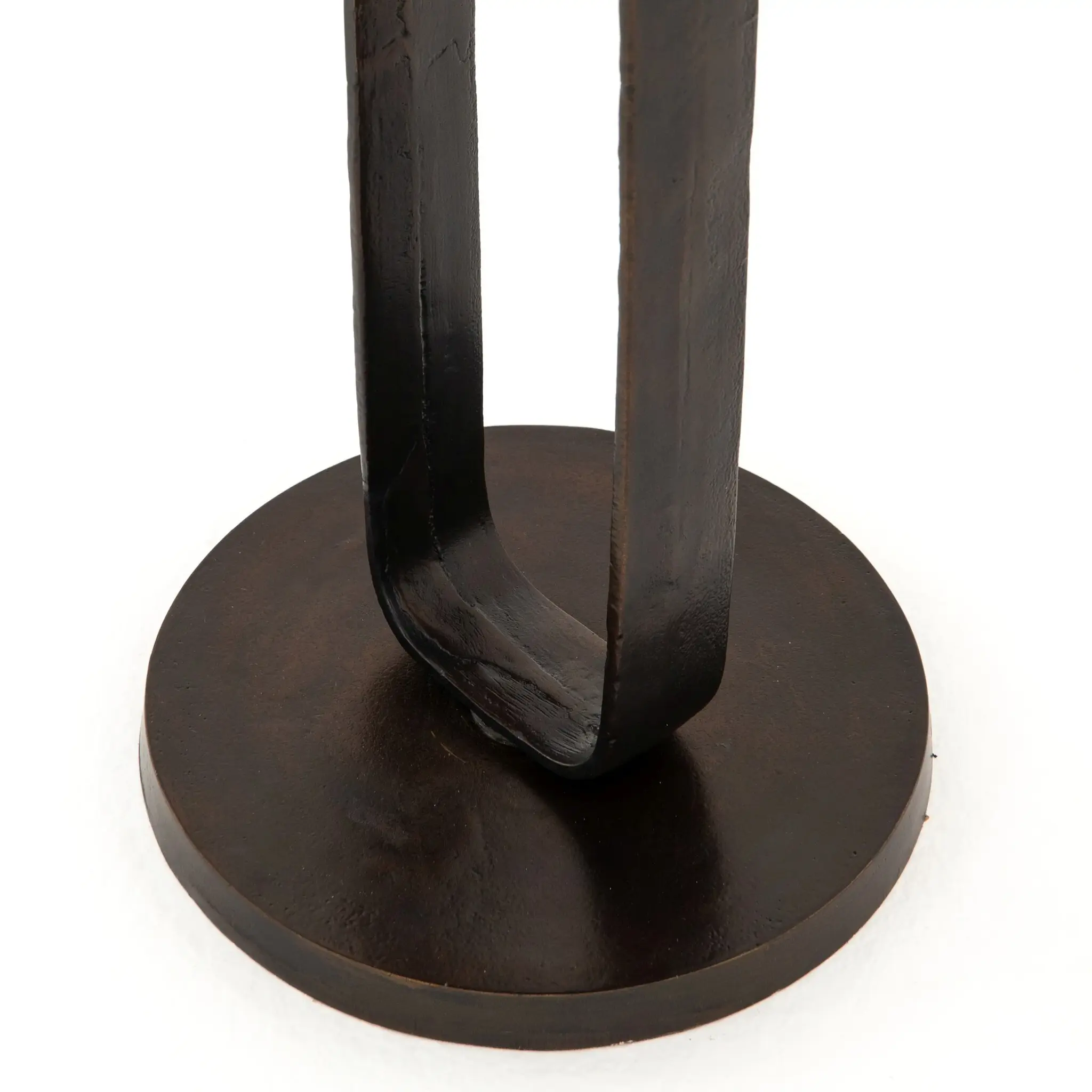Four Hands Deem Dark Gray Round End Table Four Hands Deem Dark Gray Round End Table