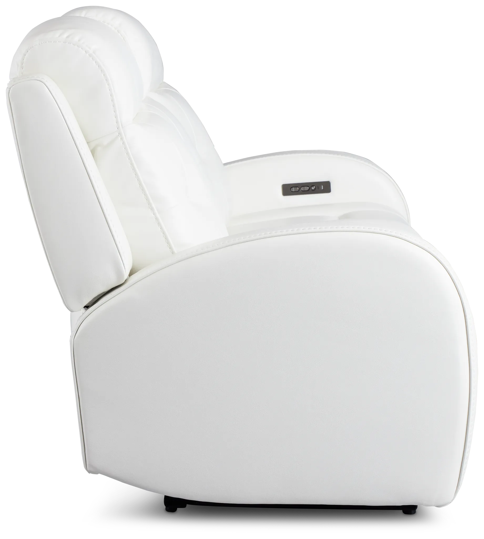 Omega White Micro Power Reclining Sofa