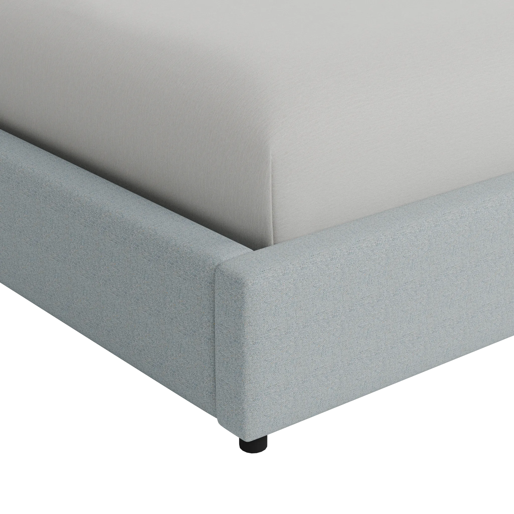 Grayton Natural Beauty Light Blue 54" Upholstered Platform Bed