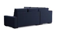 Edgewater Peyton Dark Blue Small Two-arm Sectional