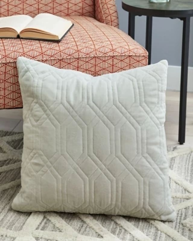 Doriana Ivory 20" Square Accent Pillow