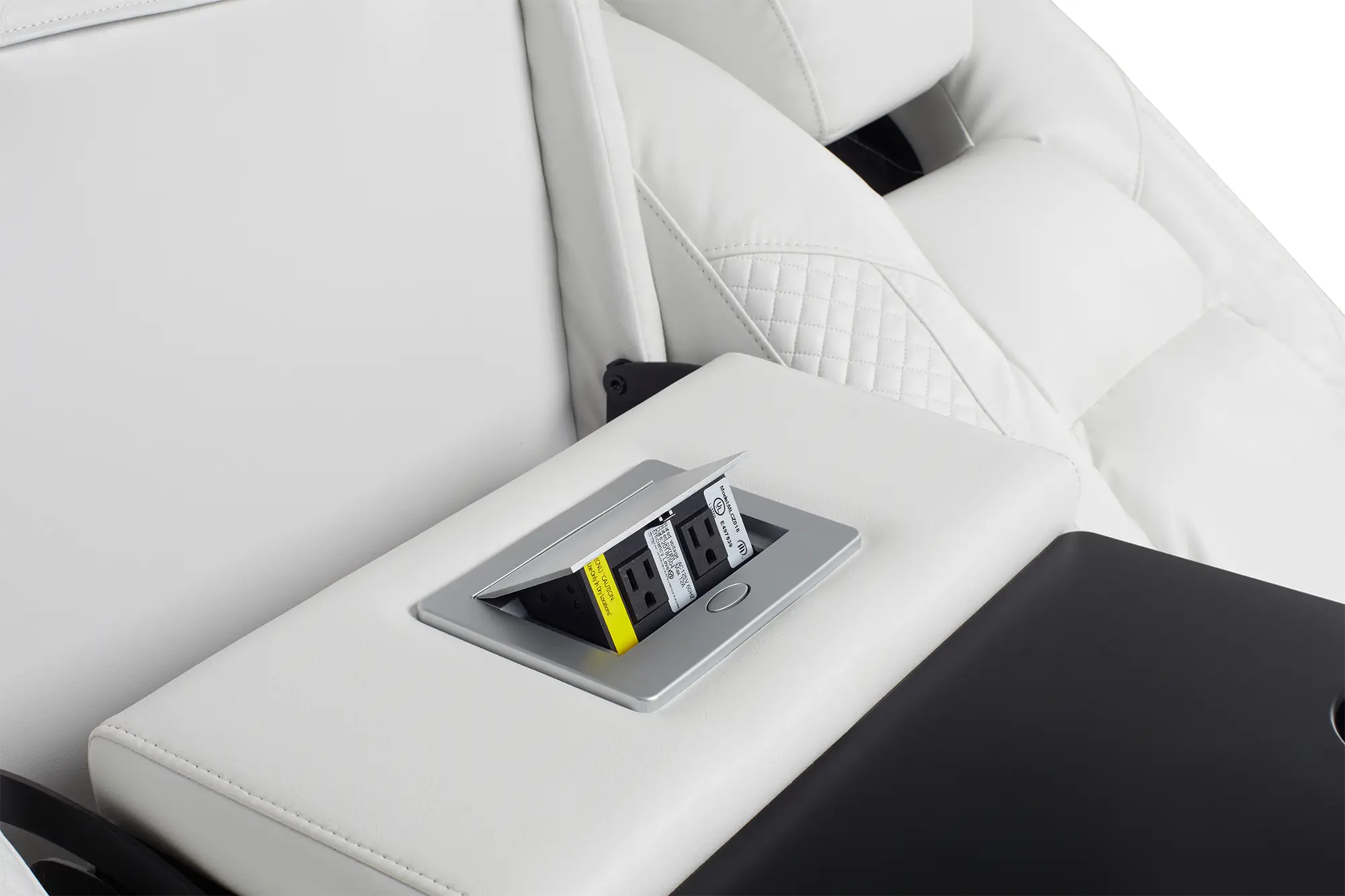 Troy White Micro Power Reclining Sofa Troy White Micro Power Reclining Sofa
