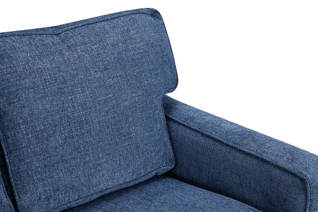 Andie Blue Fabric Left Chaise Sectional