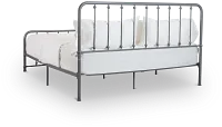 Rory Gray Metal Panel Bed