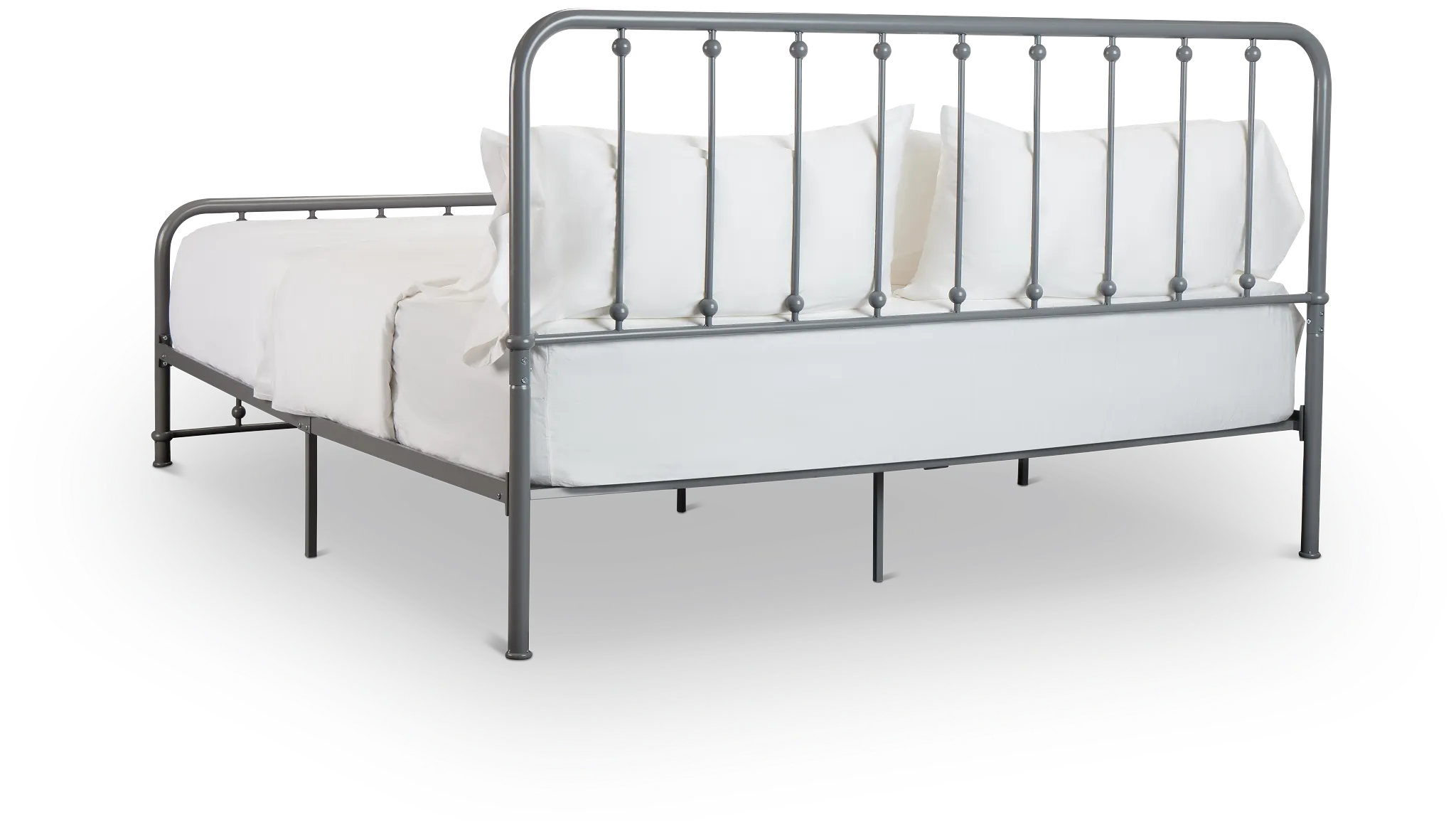 Rory Gray Metal Panel Bed