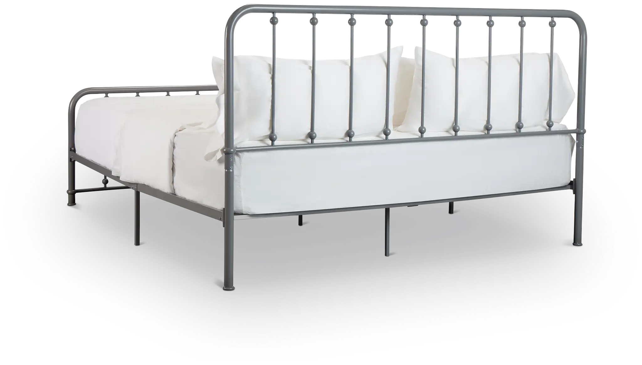 Rory Gray Metal Panel Bed Rory Gray Metal Panel Bed