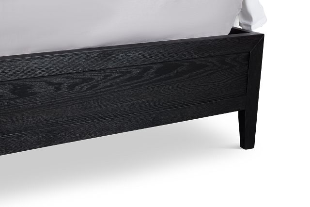 Alden Black Wood Platform Bed