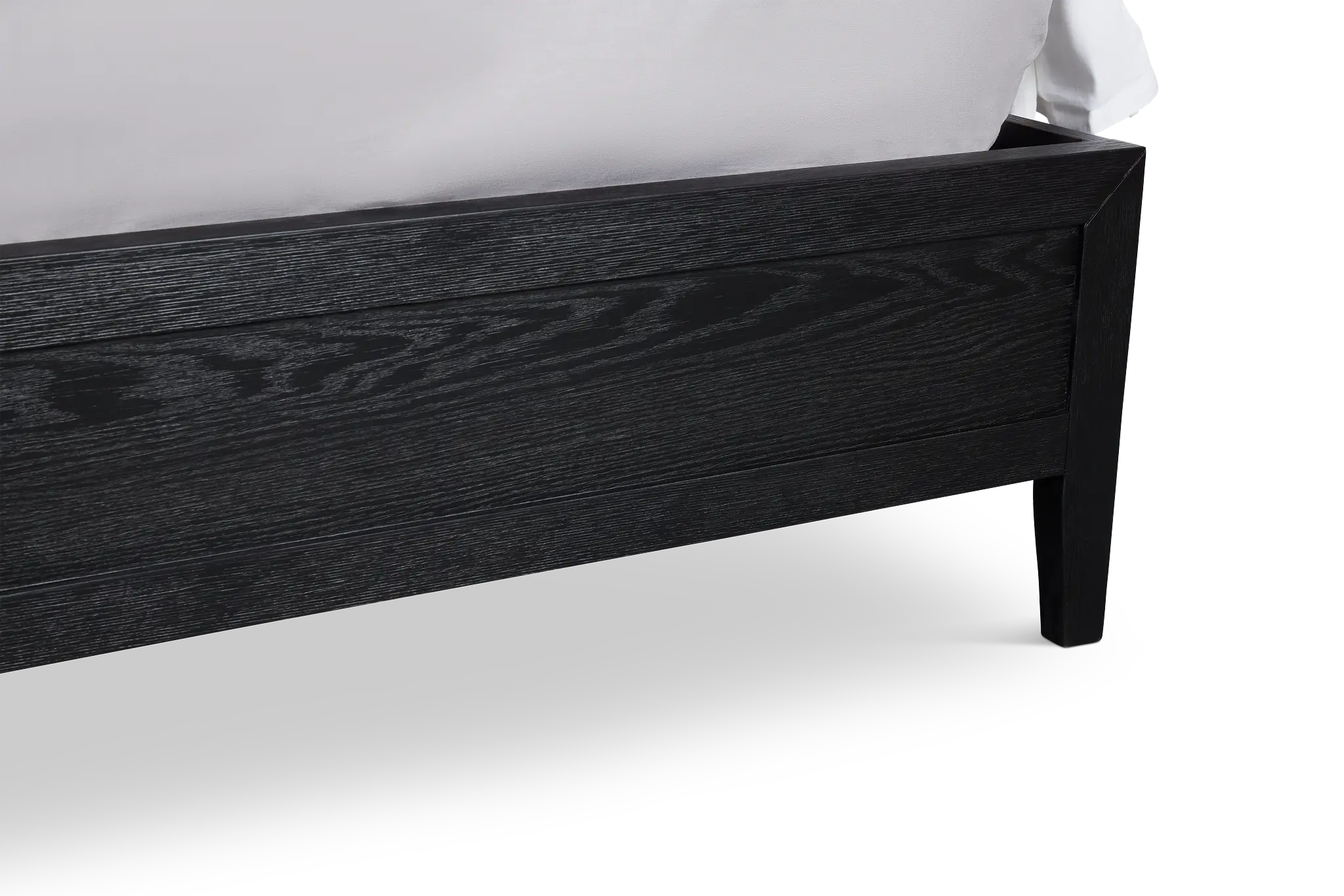Alden Black Wood Platform Bed Alden Black Wood Platform Bed