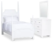 Carolina White Poster Bedroom