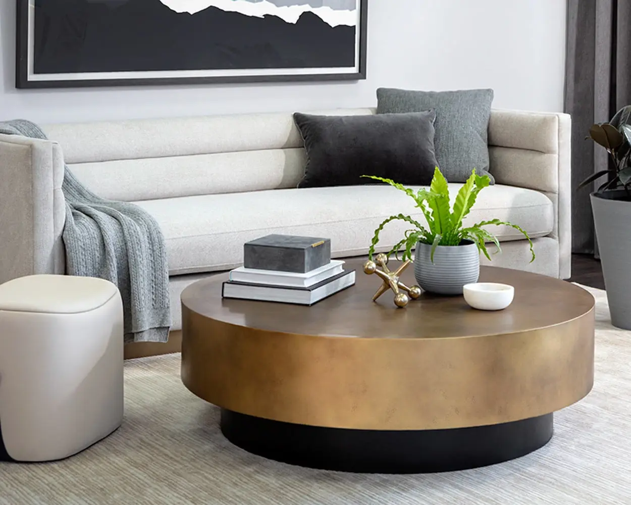 Kelley Brown Round Coffee Table Kelley Brown Round Coffee Table