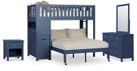 Charleston Dark Blue Loft Bedroom