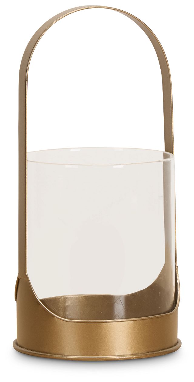 Evita Gold Small Lantern