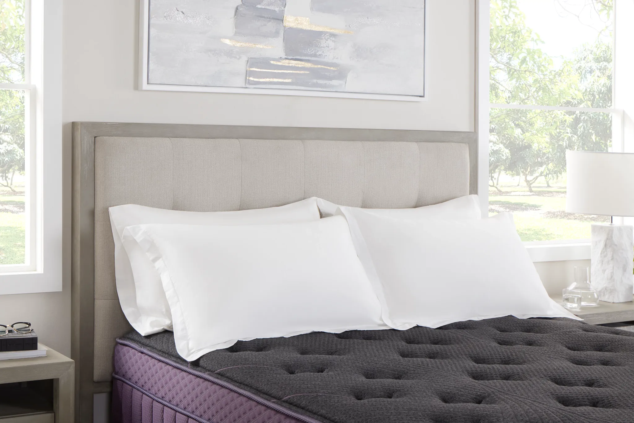 Madden Light Tone Wood Platform Bed