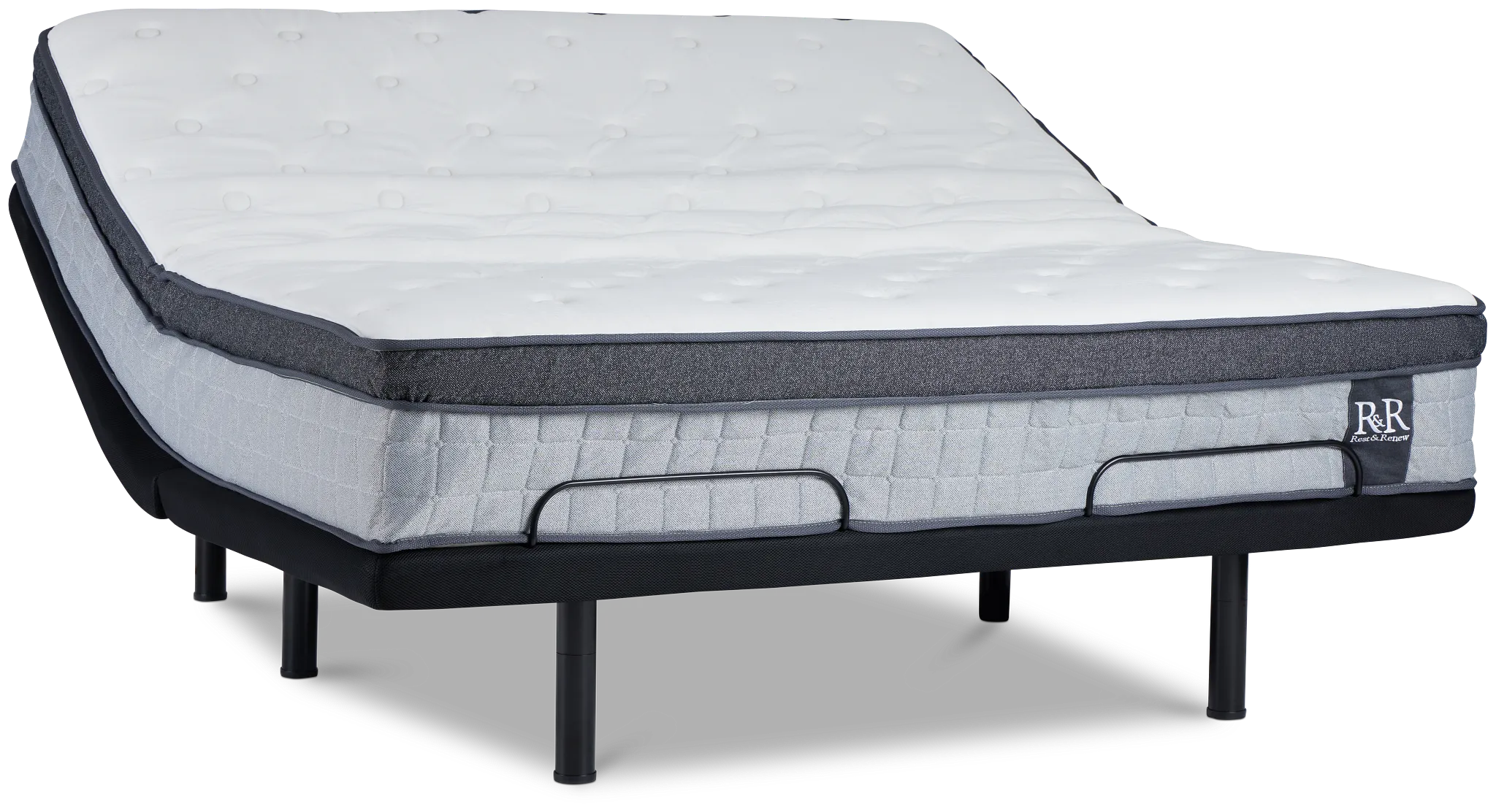 Rest & Renew By Zinus Pocket Innerspring 14" Elite Adjustable Mattress Set