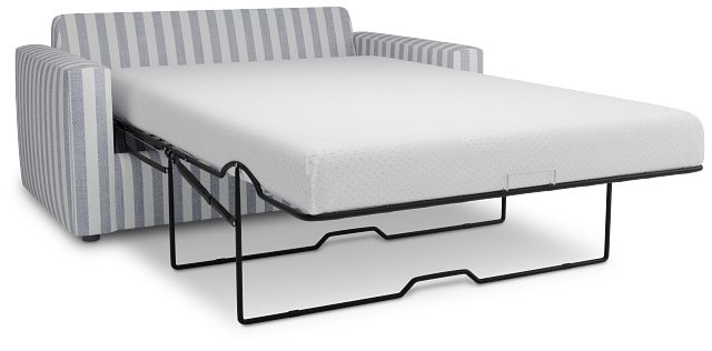 Siesta Sea Lane Dark Blue Fabric Memory Foam Sleeper