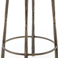Four Hands Marty Brass Metal 24" Barstool
