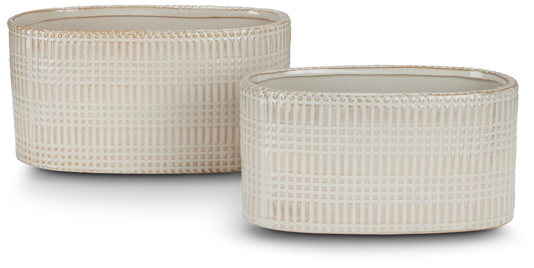Robin Beige Set Of 2 Planter