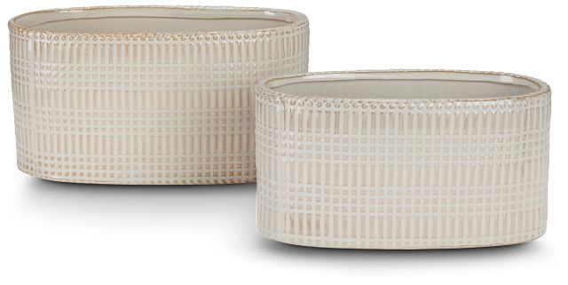 Robin Beige Set Of 2 Planter