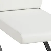 Corsica White Upholstered Side Chair