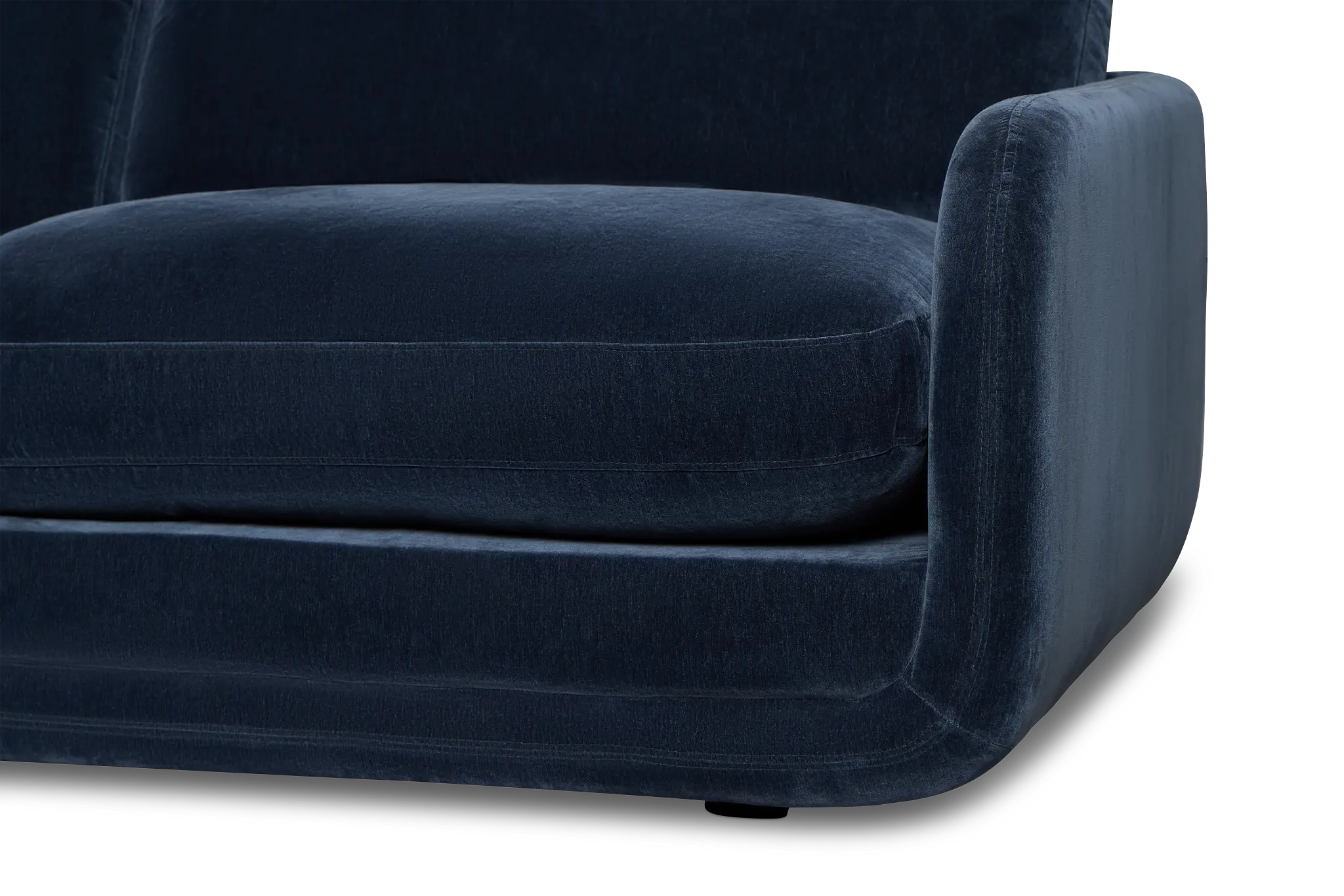 Jules Dark Blue Velvet 3 Piece Modular Sofa Jules Dark Blue Velvet 3 Piece Modular Sofa