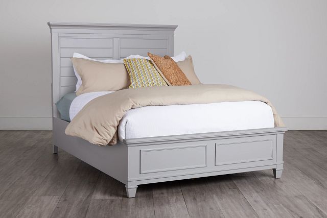 Cape Cod Gray Panel Bed