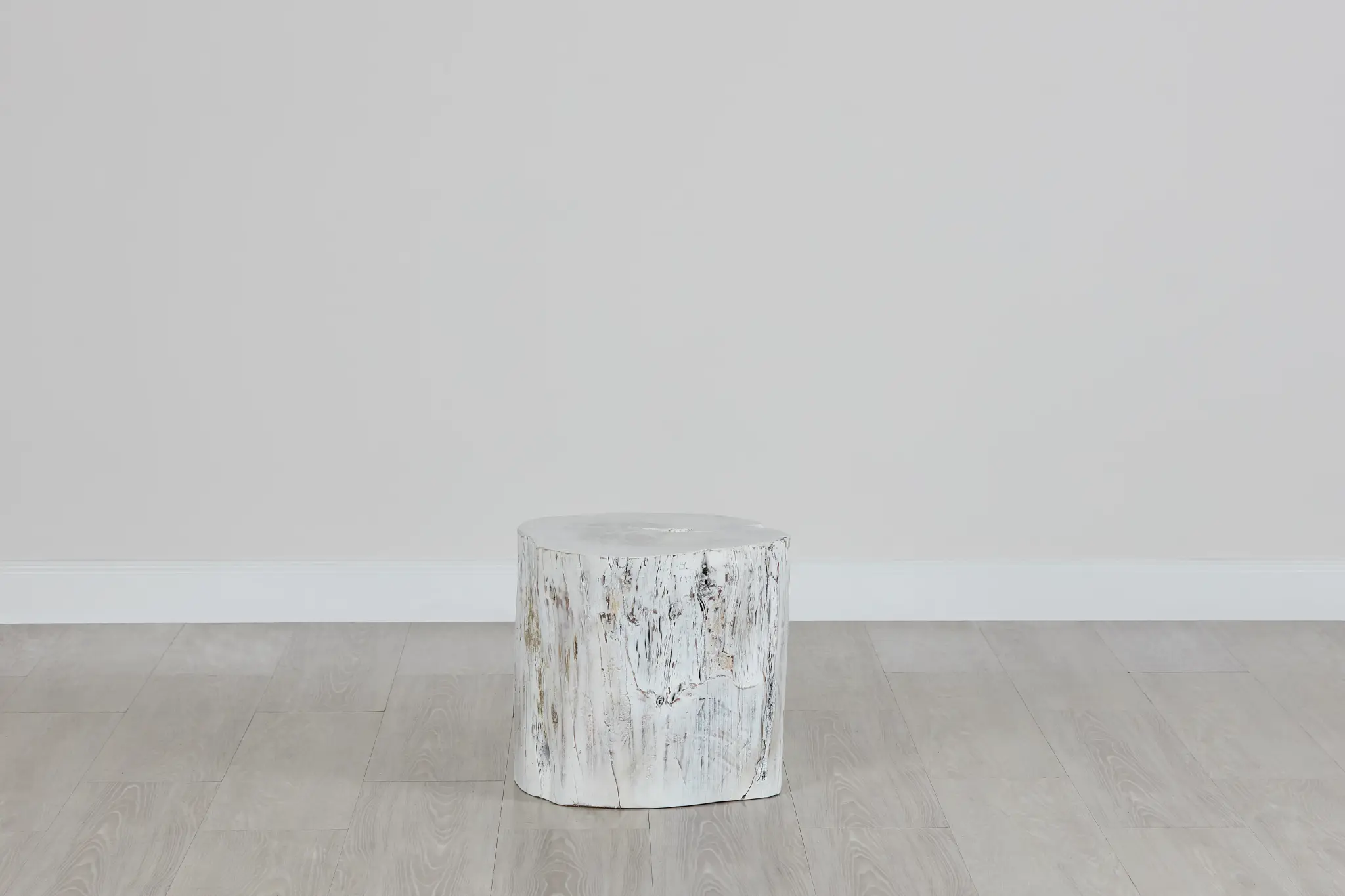 Stump White Wood Accent Stool Stump White Wood Accent Stool