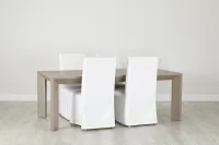 Destination Light Tone 84" Table & 4 Skirted Chairs