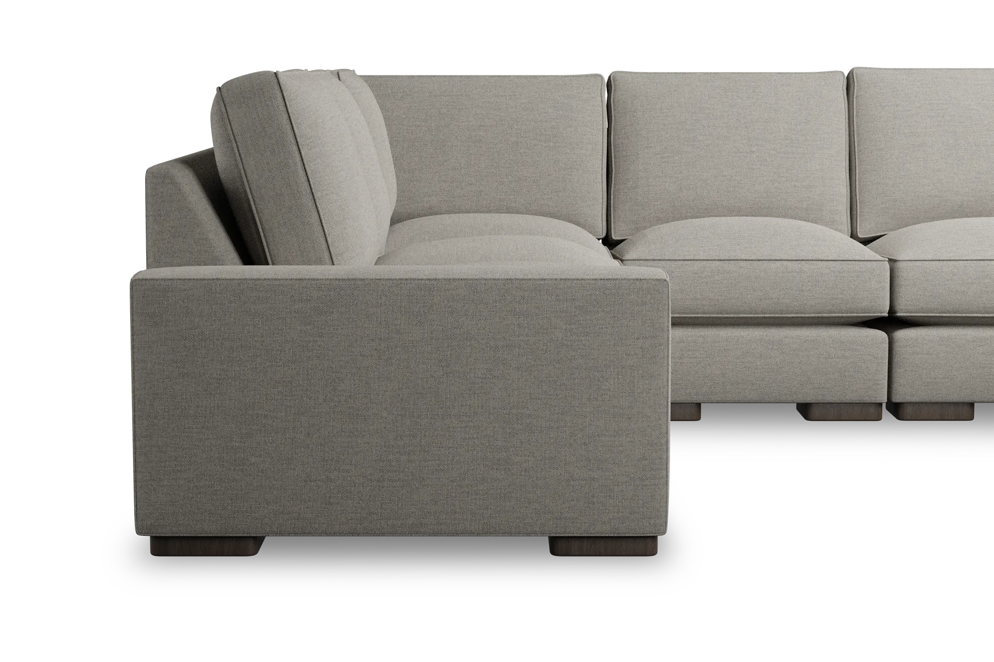 Edgewater Maguire Pewter Medium Two-arm Sectional