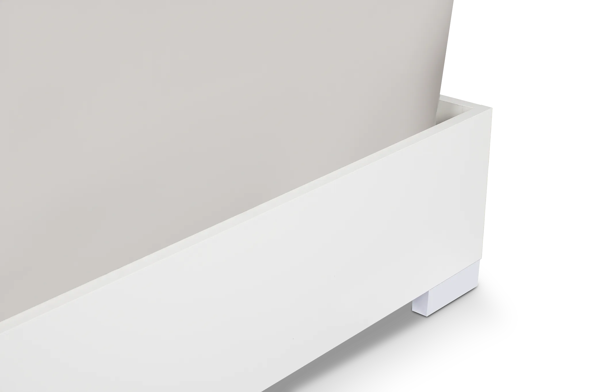 Modena White Platform Bed