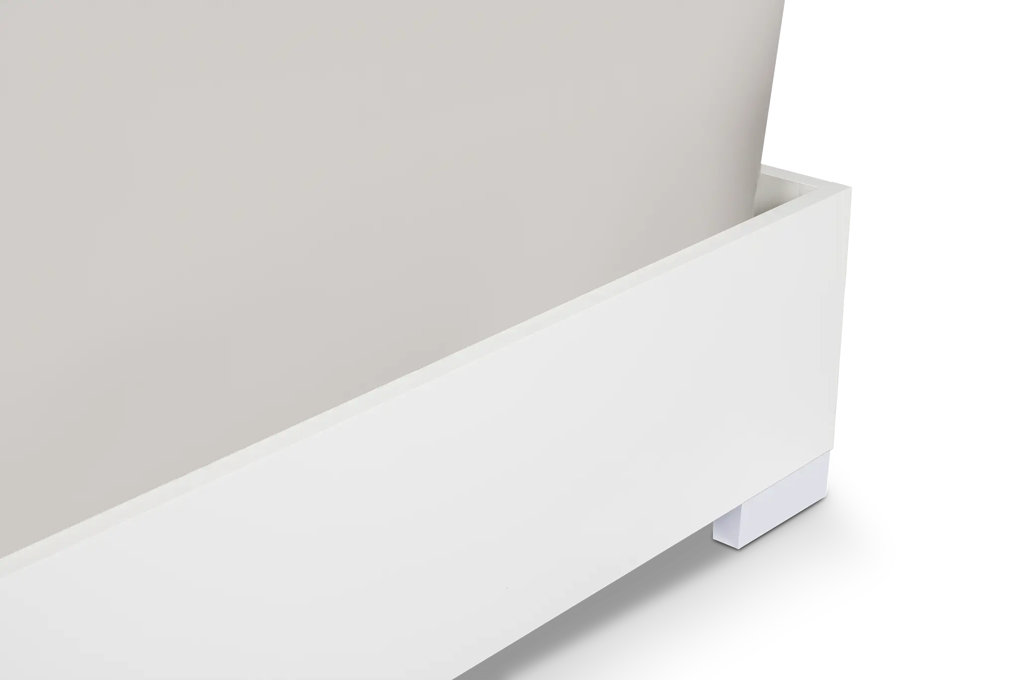Modena White Platform Bed Modena White Platform Bed