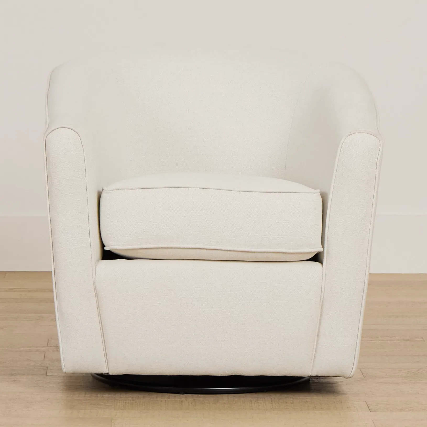 Tate Light Beige Fabric Swivel Chair
