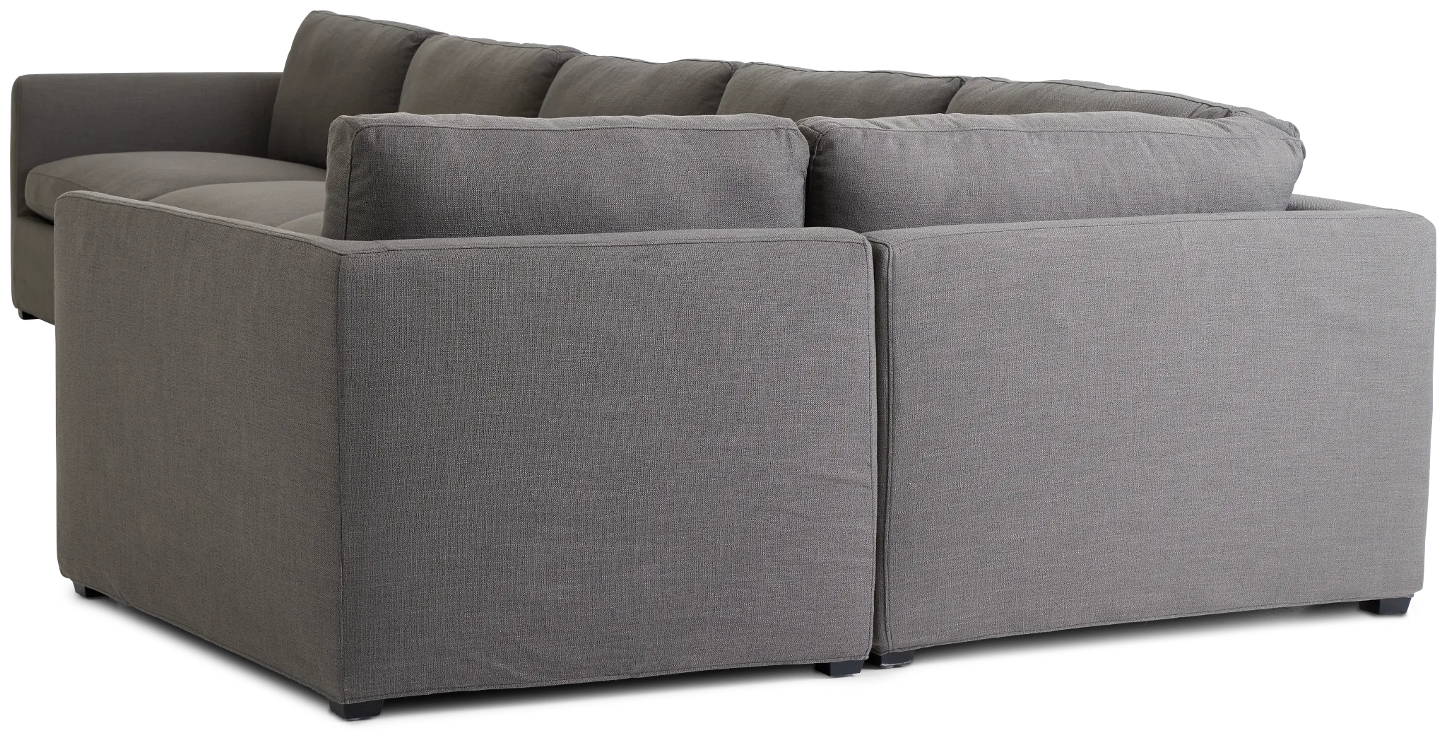 Willow Gray Fabric Large Two-arm Sectional