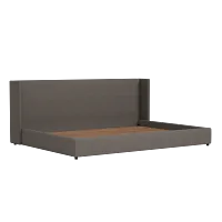 Captiva Elite Dark Gray 48" Upholstered Shelter Bed