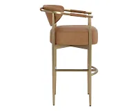 Karli Brown 30" Upholstered Barstool
